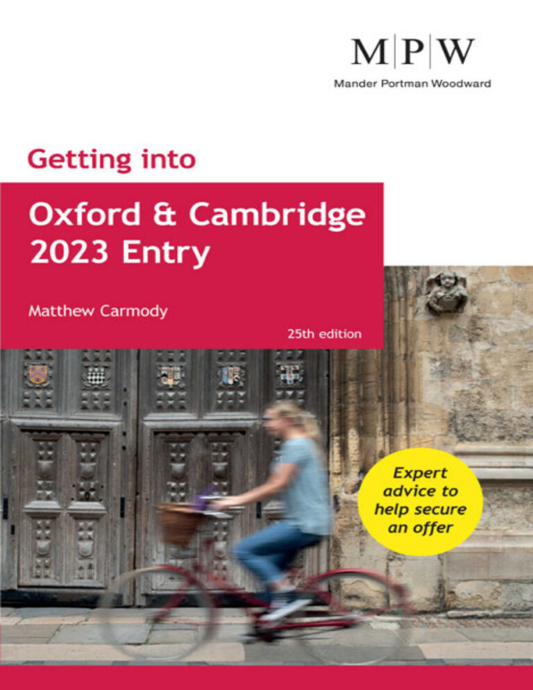 Getting into Oxford and Cambridge 2023 Entry Mat Carmody Kitap Kapağı