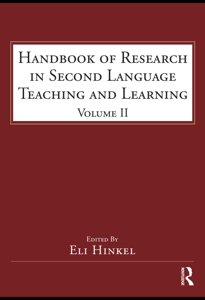 Handbook of Research in Second Language Teaching and Learning Volume Kitap Kapağı