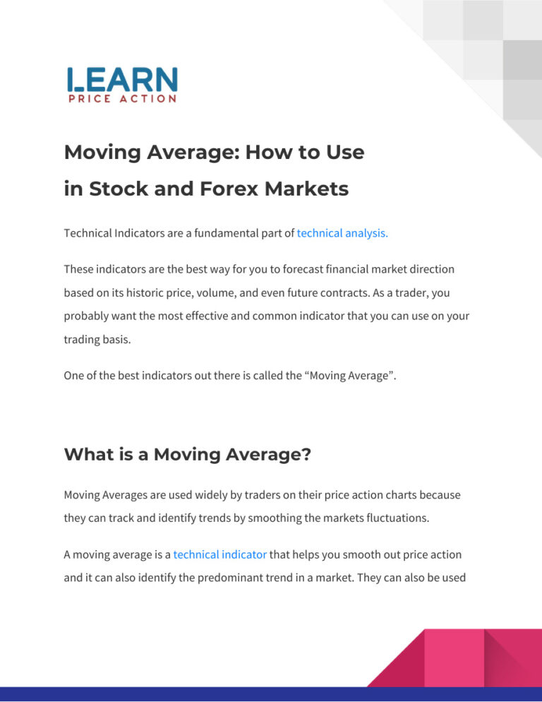 How to Use Moving Average PDF – Unknown