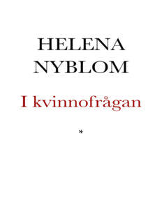 I kvinnofragan Nyblom Helena Kitap Kapağı
