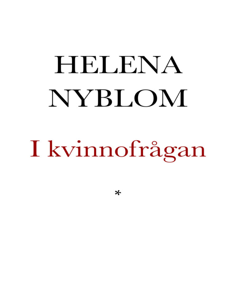 I kvinnofrågan PDF Download – Nyblom Helena