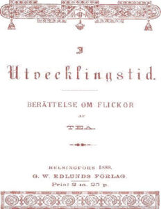 I utvecklingstid Topelius Toini Mathilda Kitap Kapağı