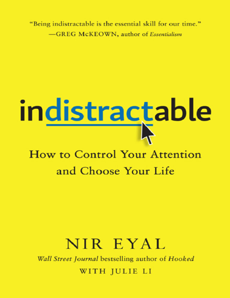 Indistractable PDF – Nir Eyal