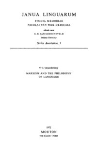 Marksizm i filosofija Jazyka Marxism and the Philosophy of Language Russian Edition Valentin N Volosinov Kitap Kapağı