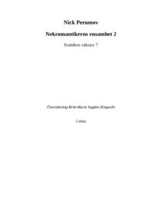 Nekromantikerns ensamhet 2 Nick Perumov Kitap Kapağı