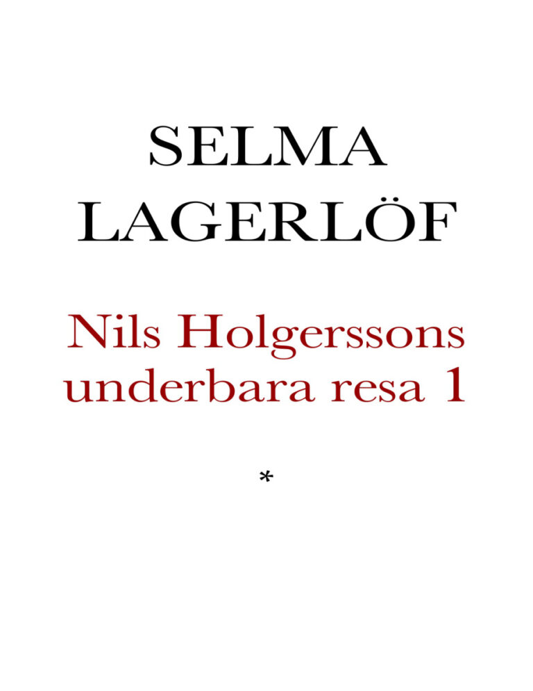 Nils Holgerssons underbara resa genom Sverige Swedish Edition Lagerlof Selma Kitap Kapağı