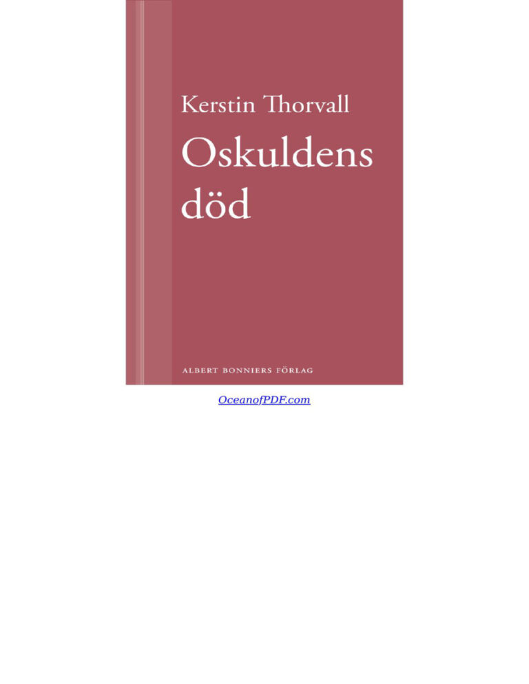 Oskuldens dod en flickbok Thorvall Kerstin Kitap Kapağı