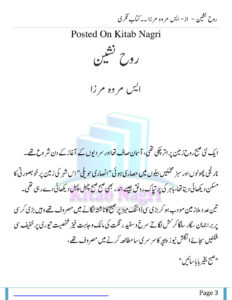 Rooh Nasheen روح نشین Urdu Edition S Merwa Mirza Kitap Kapağı