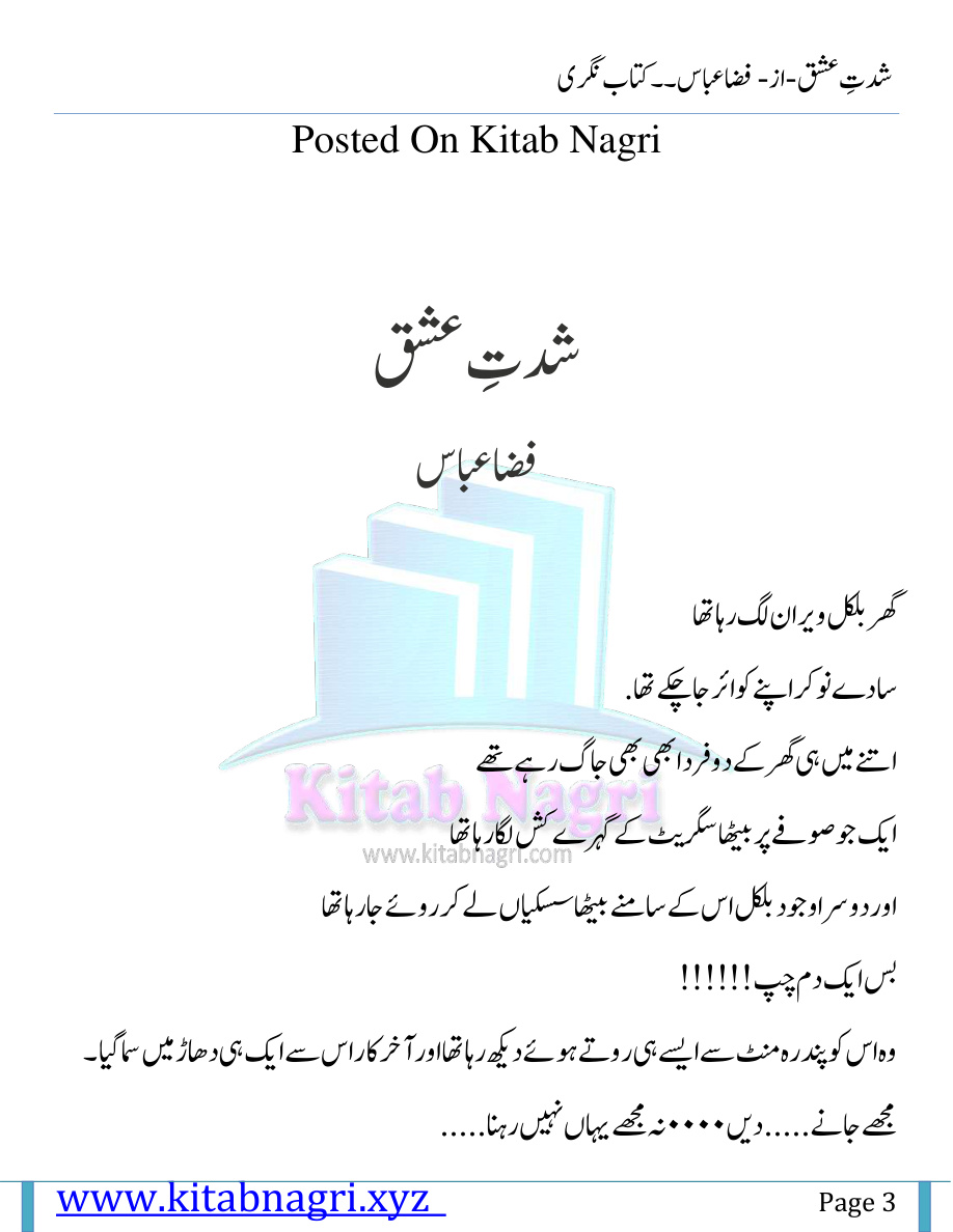 Shiddat e Ishq PDF Download