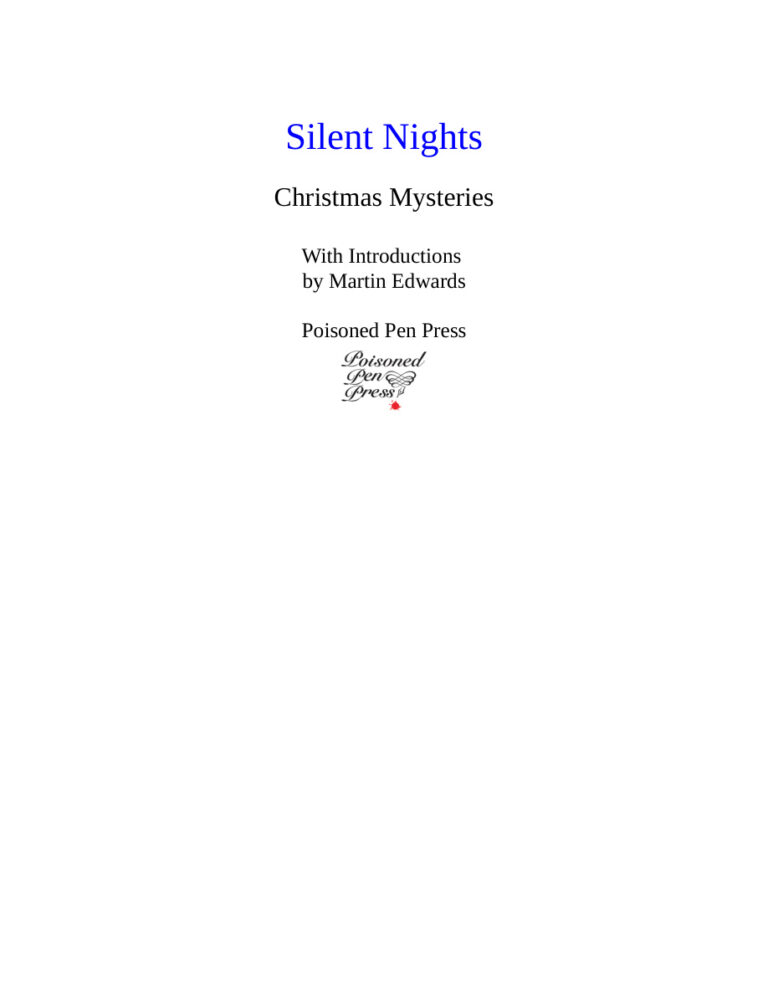 Silent Nights Martin Edwards Kitap Kapağı