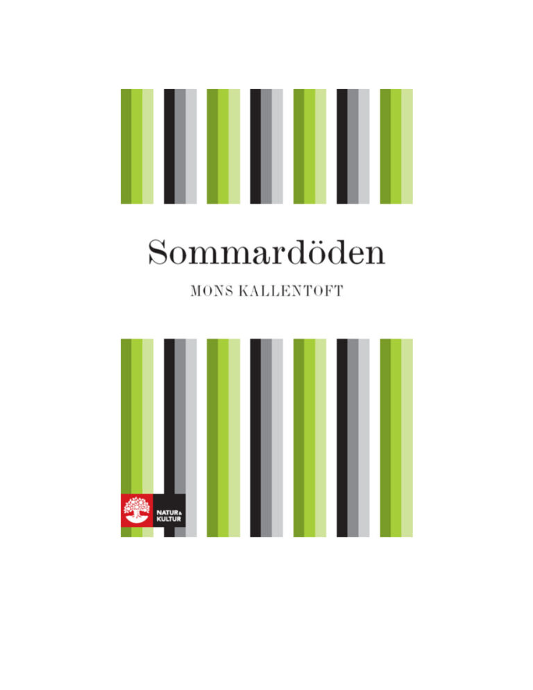 Sommardoden Kallentoft Mons Kitap Kapağı