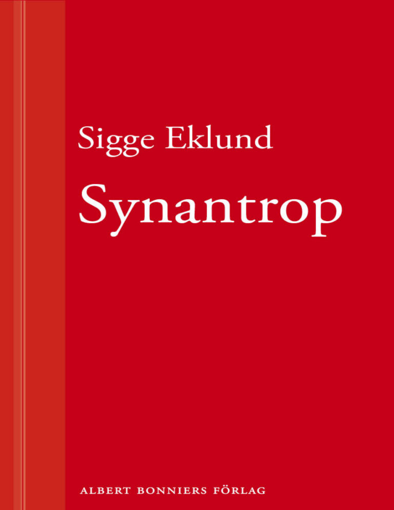 Synantrop Eklund Sigge Kitap Kapağı