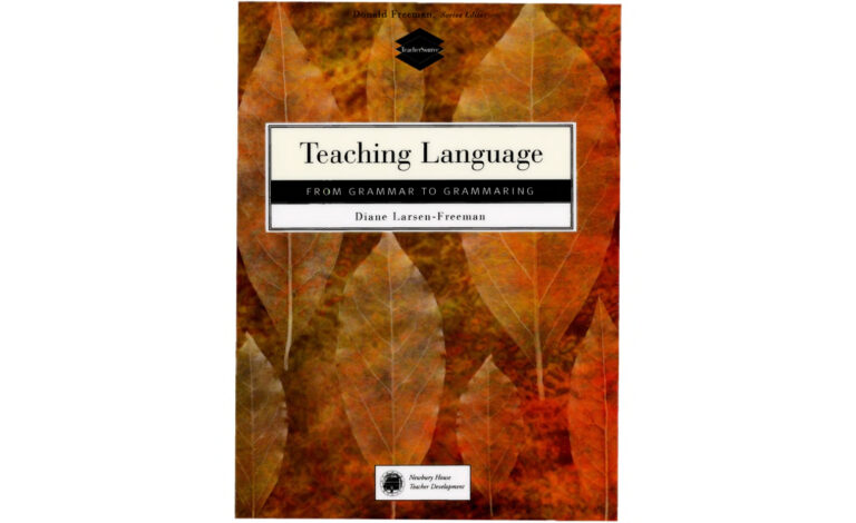 Teaching Language From Grammar to Grammaring Kitap Kapağı