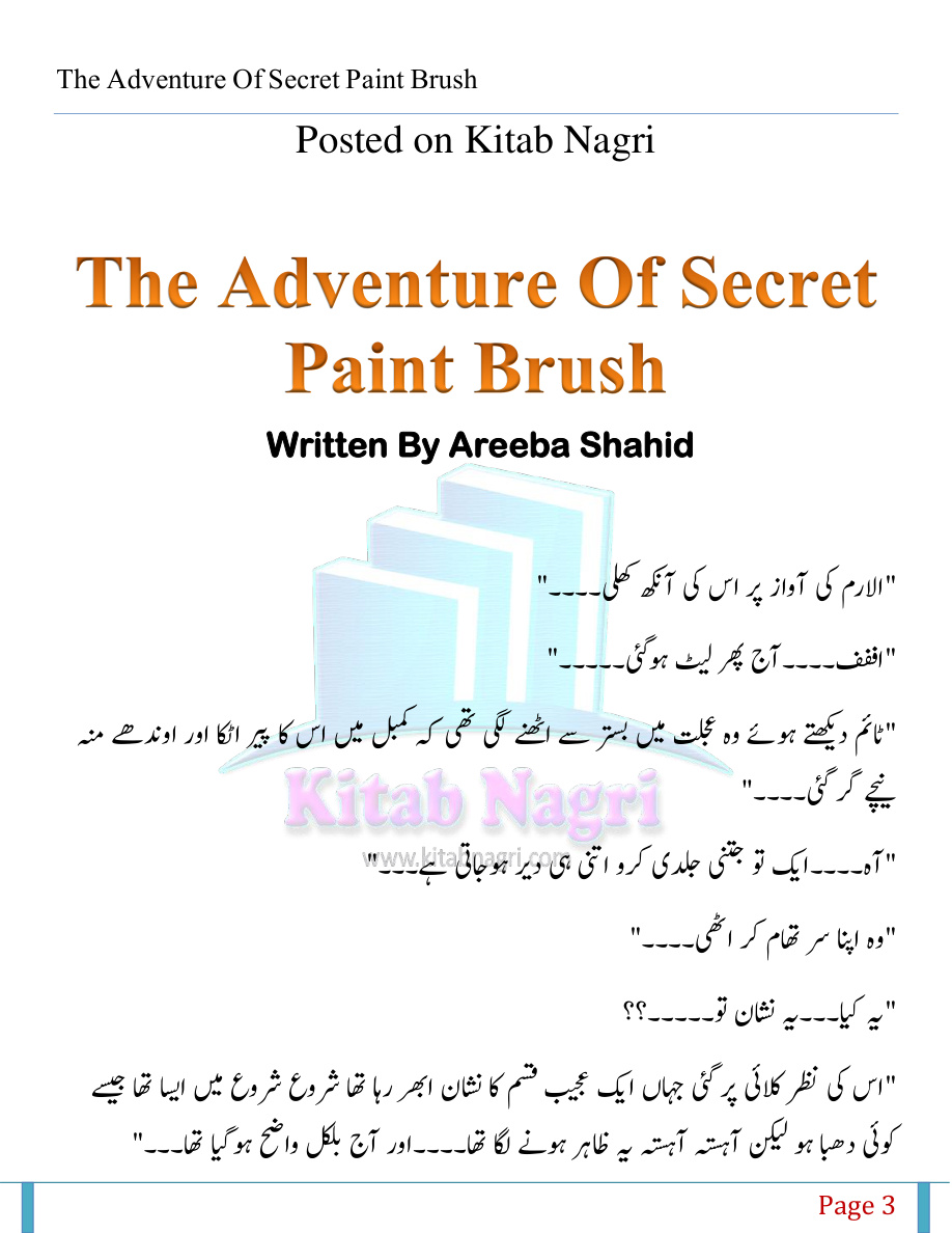 The Adventure Of Secret Paint Brush PDF Download