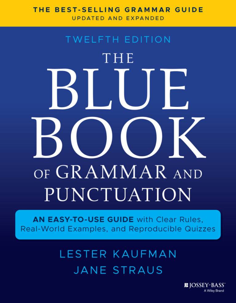 The Blue Book of Grammar and Punctuation Kitap Kapağı