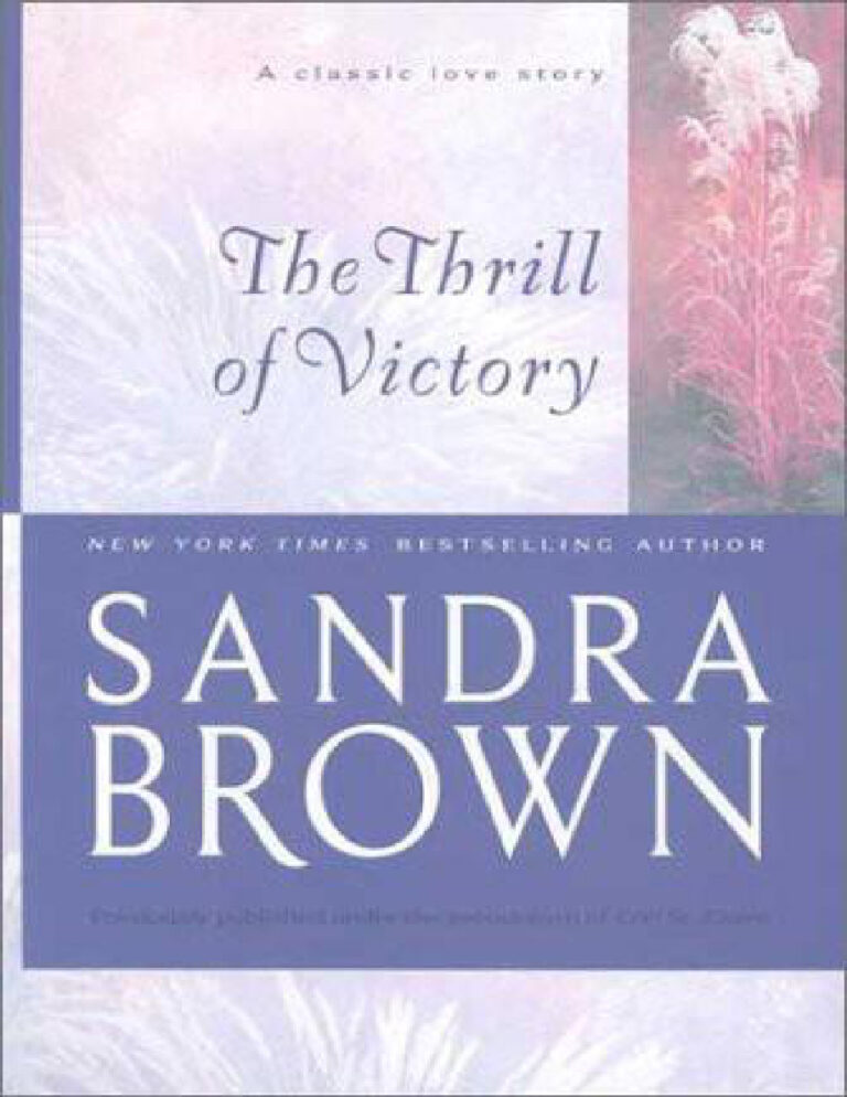 The Thrill of Victory Sandra Brown Kitap Kapağı