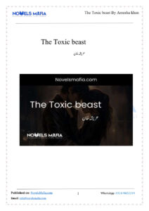 The Toxic Beast زہریلا جانور Urdu Edition Areesha Khan Kitap Kapağı