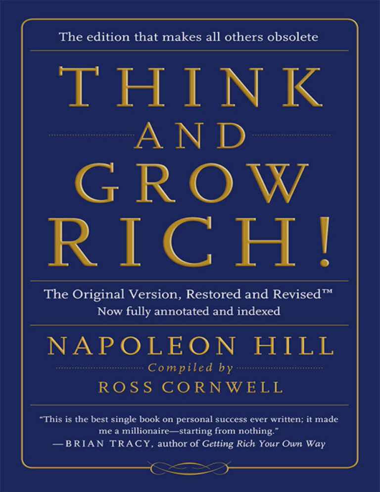 Think and Grow Rich by Napoleon Hill, Ross Cornwell Kitap Kapağı