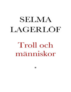 Troll och manniskor Lagerlof Selma Kitap Kapağı