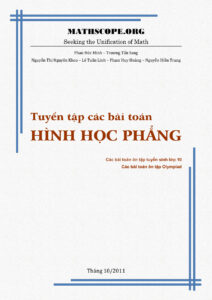 Tuyen tap cac bai toan hinh hoc phang Mathscope Vietnamese Edition Dien dan MathScope Kitap Kapağı