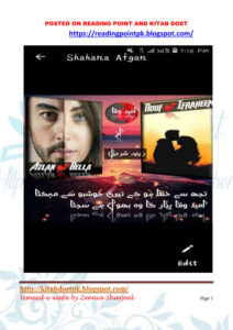 Umeed E Wafa توقع اور وفاداری۔ Urdu Edition Zeenia Sharjeel Kitap Kapağı