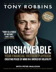 Unshakeable Your Financial Freedom Playbook by Tony Robbins Kitap Kapağı