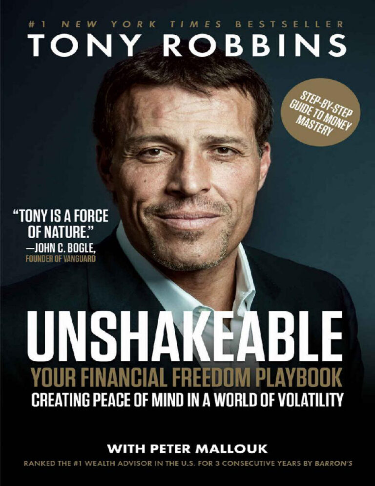 Unshakeable Your Financial Freedom Playbook by Tony Robbins Kitap Kapağı