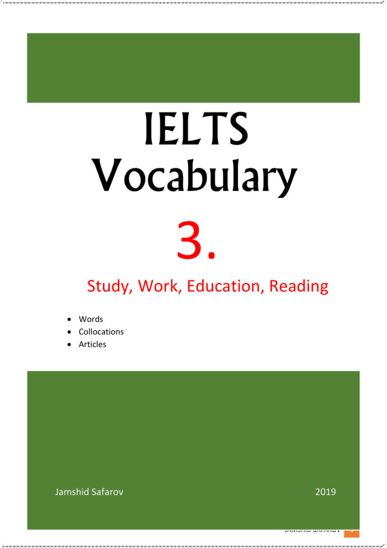 VOCABULARY IELTS 3 Kitap Kapağı