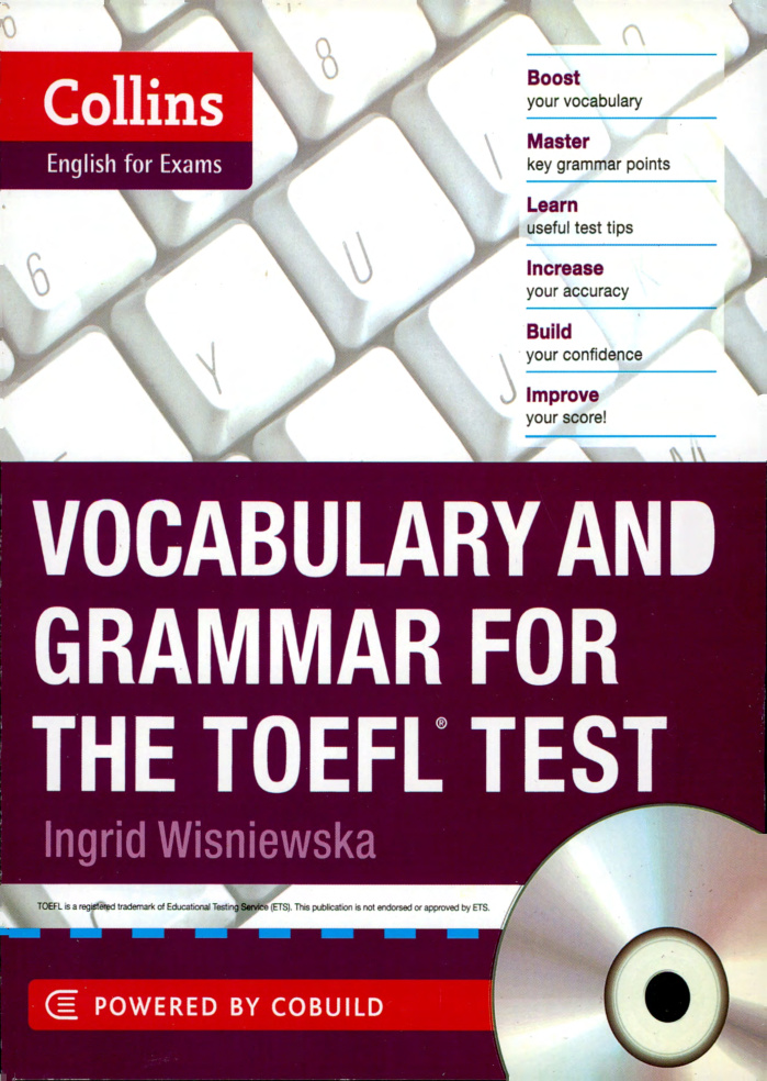 Vocabulary and Grammar for the TOEFL Test Kitap Kapağı