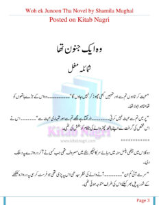 Woh Ek Junoon Tha جو ایک جنون تھا۔ Urdu Edition Shamila Mughal Kitap Kapağı