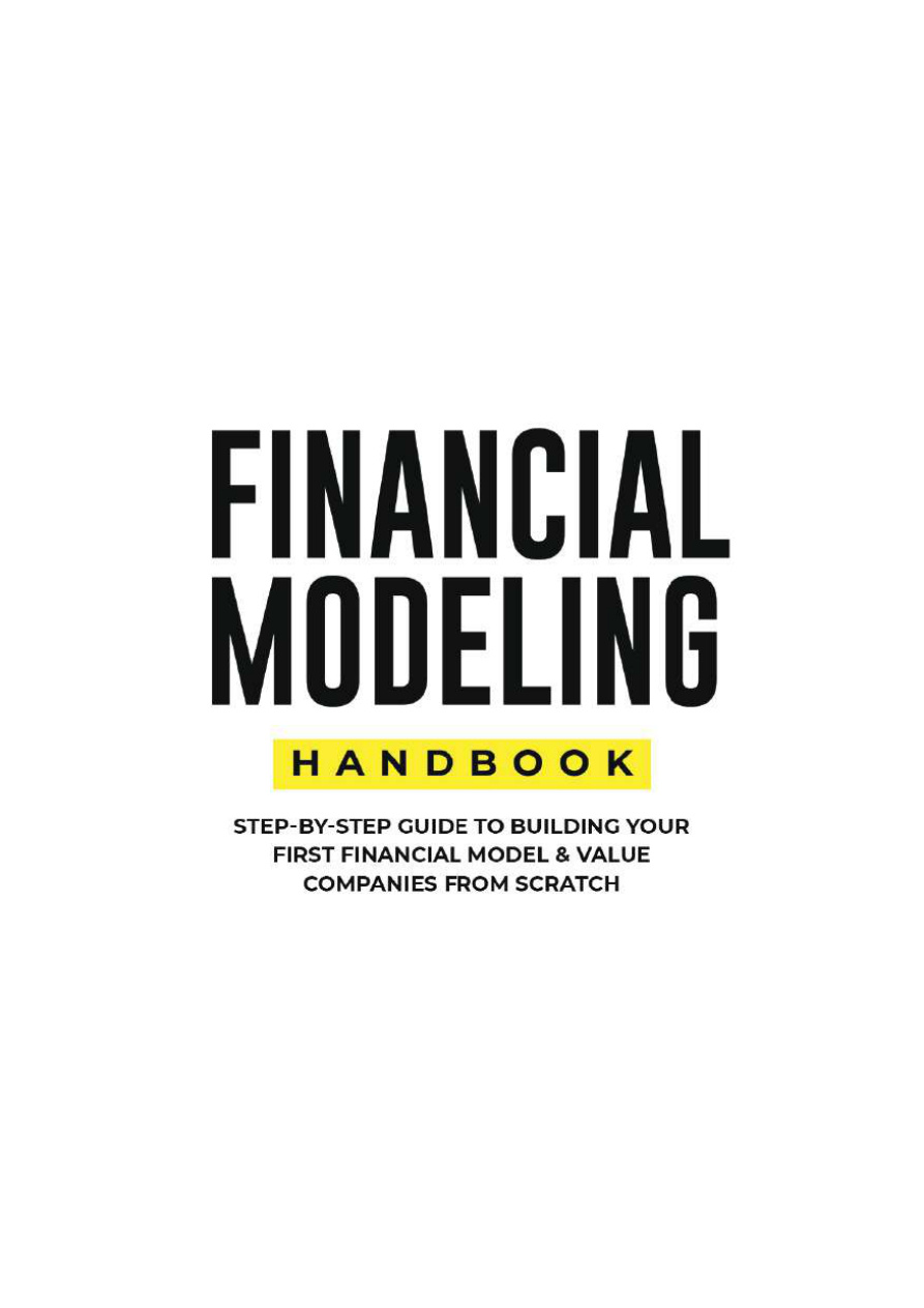 Financial Modelling Handbook