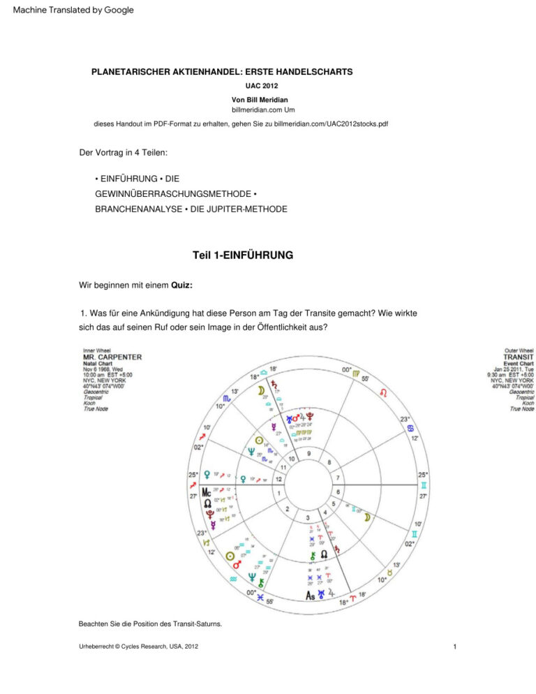 Bill Meridian’s Planetary Stock Trading PDF – Bill Meridian