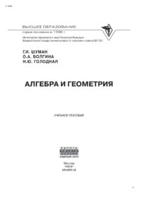 Алгебра и геометрия Russian Edition Шуман Галина Ивановна Kitap Kapağı