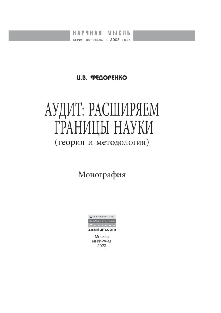 Аудит Russian Edition Федоренко Илья Владимирович Kitap Kapağı
