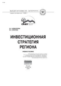 Инвестиционная стратегия региона Russian Edition Новоселова Наталья Николаевна Kitap Kapağı