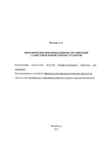 Методические рекомендации по организации самостоятельной работы студентов Russian Edition Ногина Kitap Kapağı