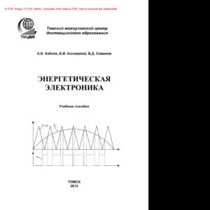 Энергетическая электроника Учебное пособие Russian Edition Кобзев АВ Kitap Kapağı