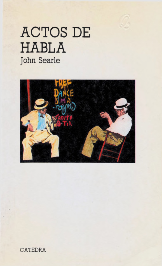 Actos de habla Spanish Edition Searle Kitap Kapağı