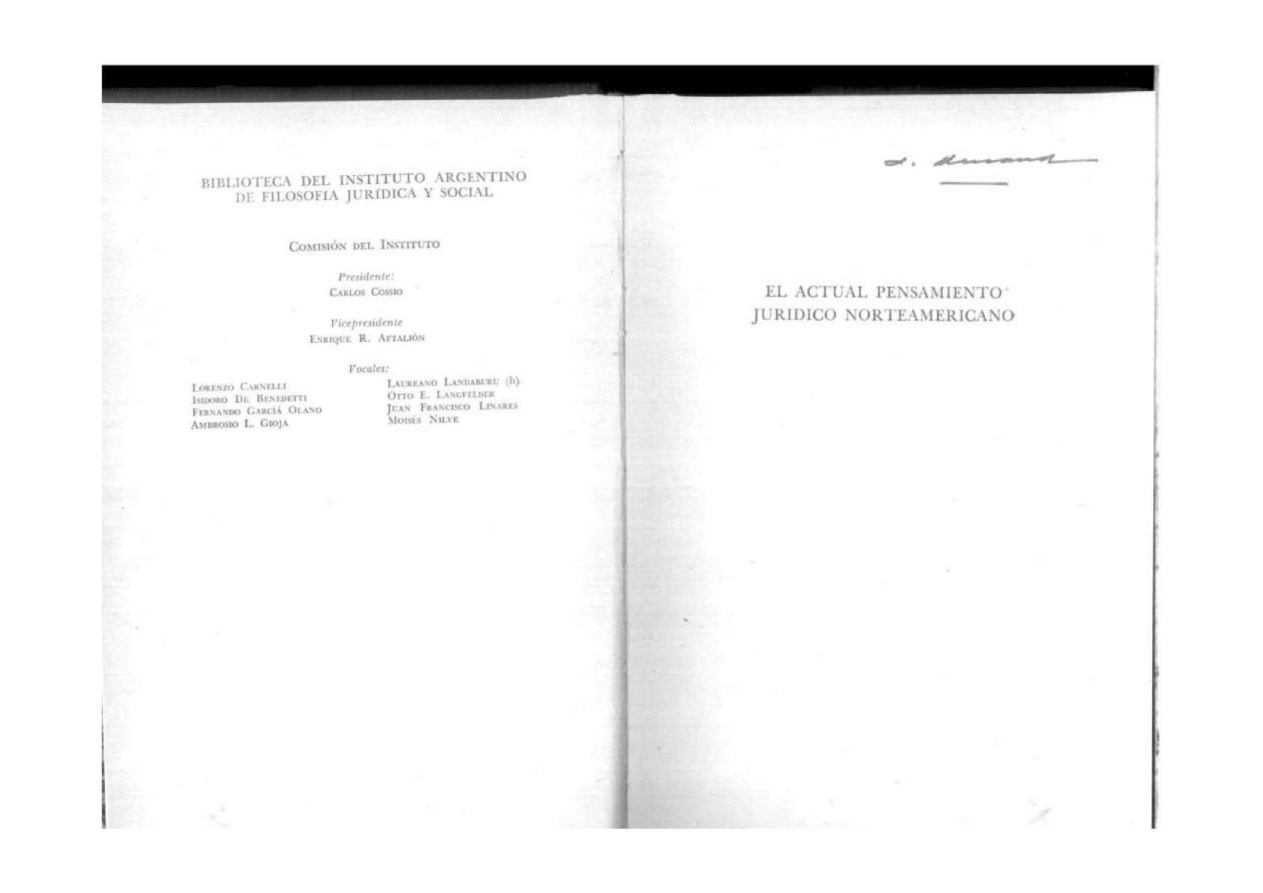 Actual Pensamiento Juridico Norteamericano PDF Download