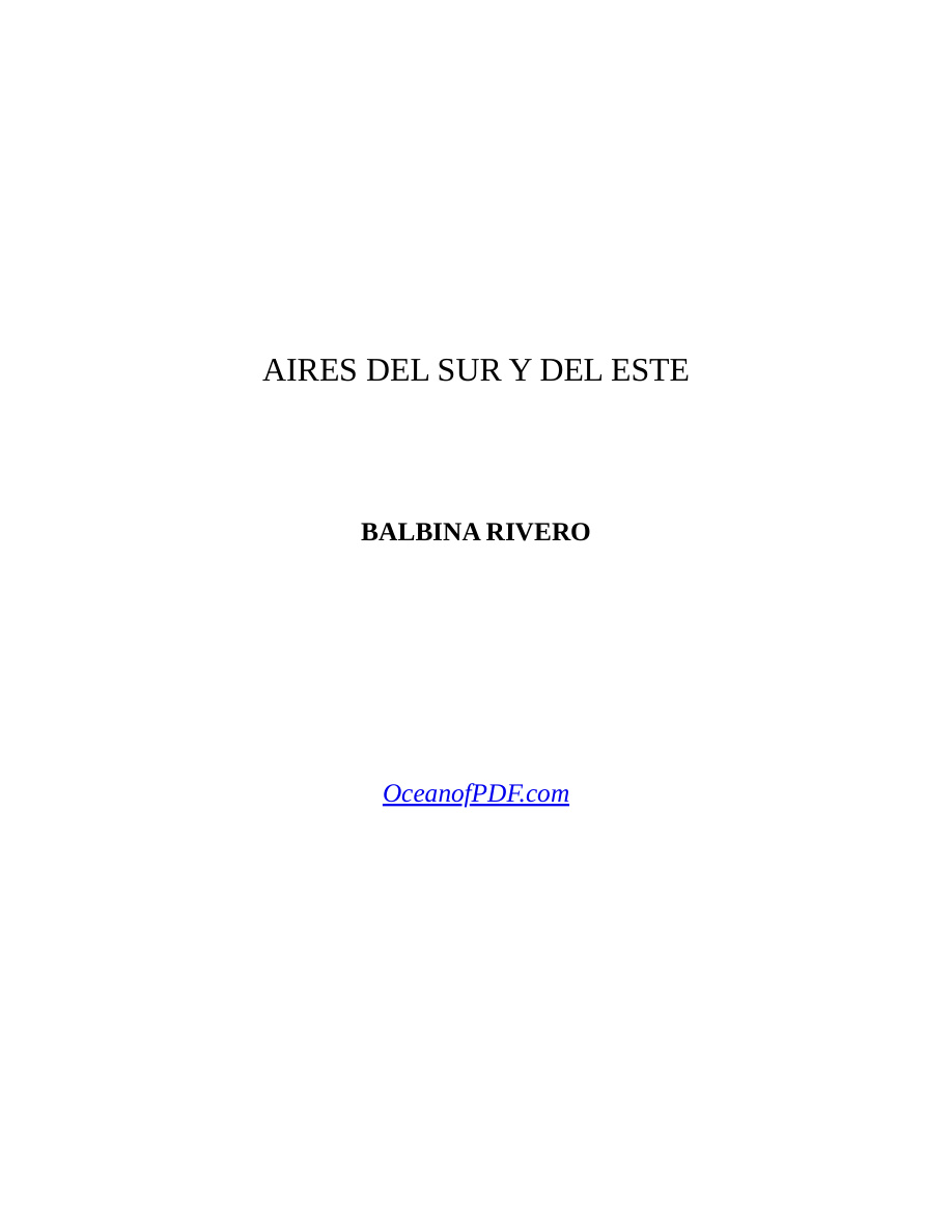 Aires Del Sur Y Del Este PDF Download