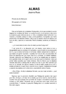 Almas Spanish Edition Russ Joanna Kitap Kapağı