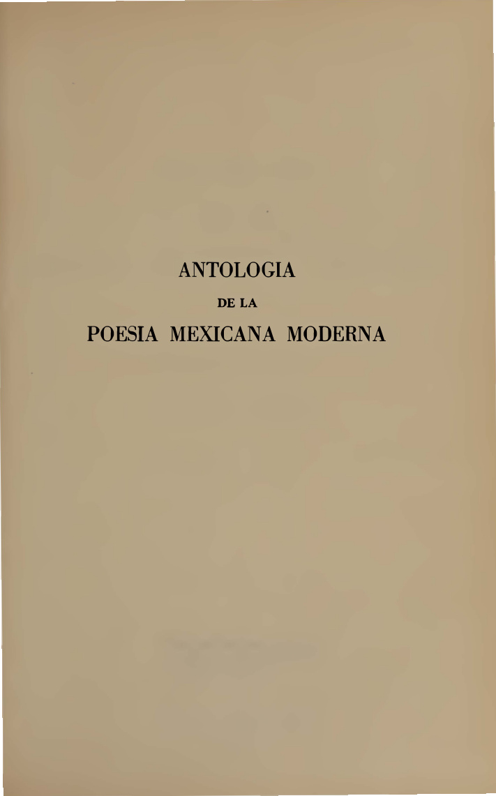 Antologia de la poesia moderna mexicana Spanish Edition Andrew P Debicki Kitap Kapağı
