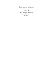Bolivia su historia TOMO IV Los primeros cien anos de la Republica 1825 1925 Spanish Edition Rossana Barragan Romano Kitap Kapağı
