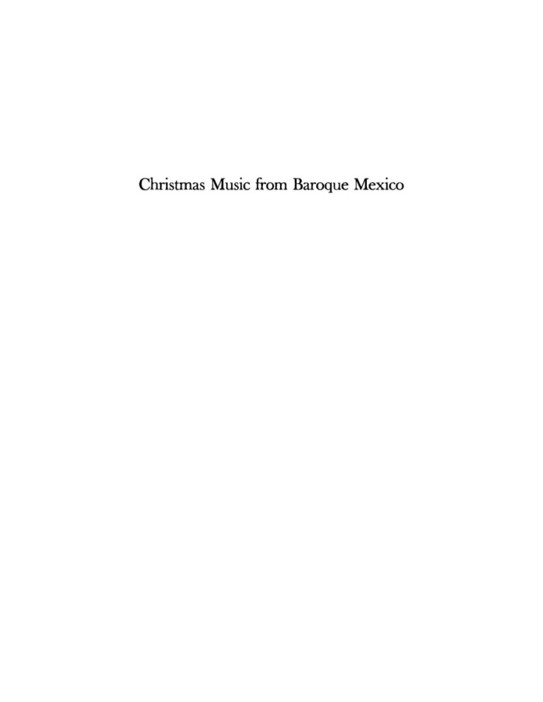 Christmas Music from Baroque Mexico Spanish Edition Robert Stevenson Kitap Kapağı