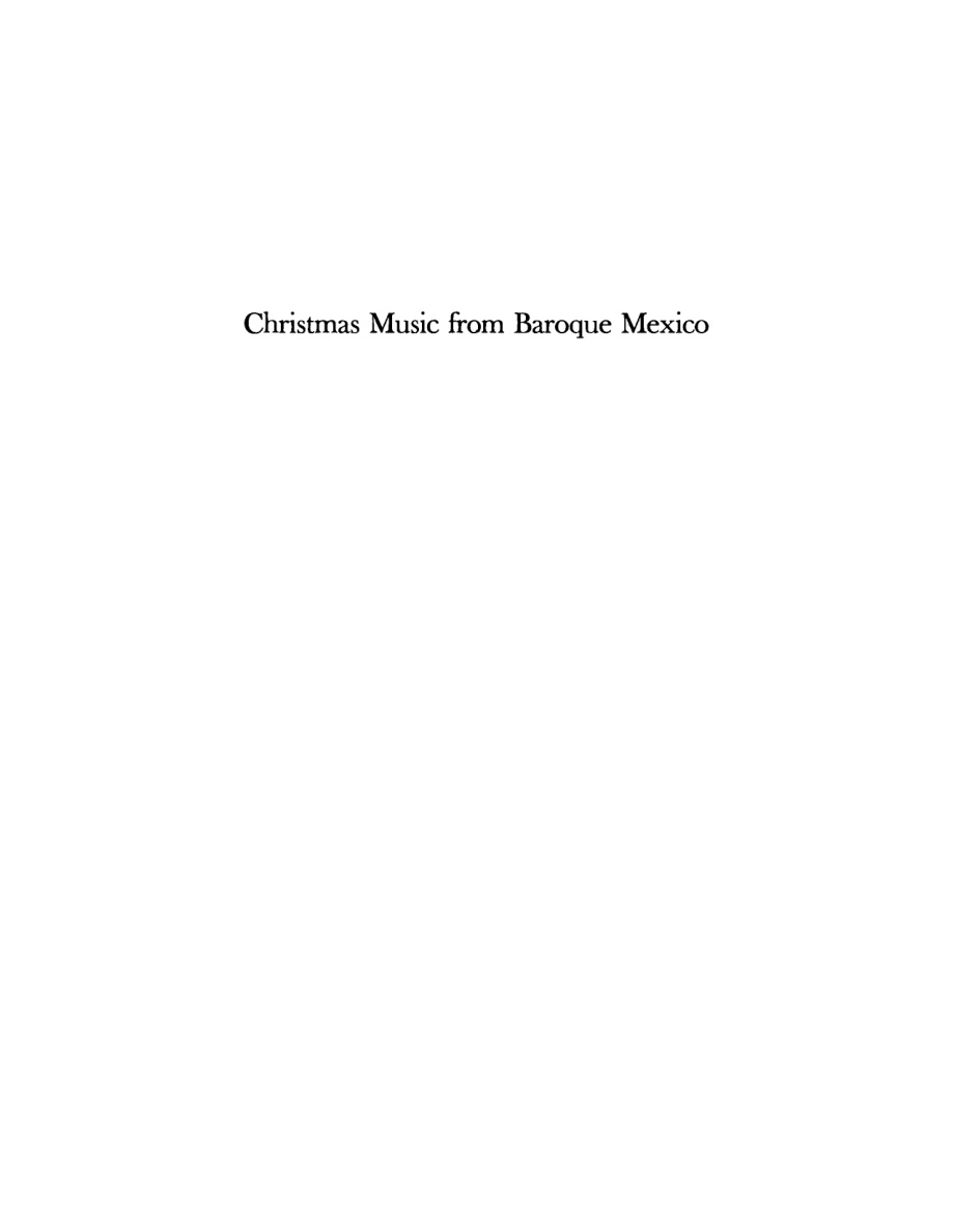 Christmas Music from Baroque Mexico PDF Download