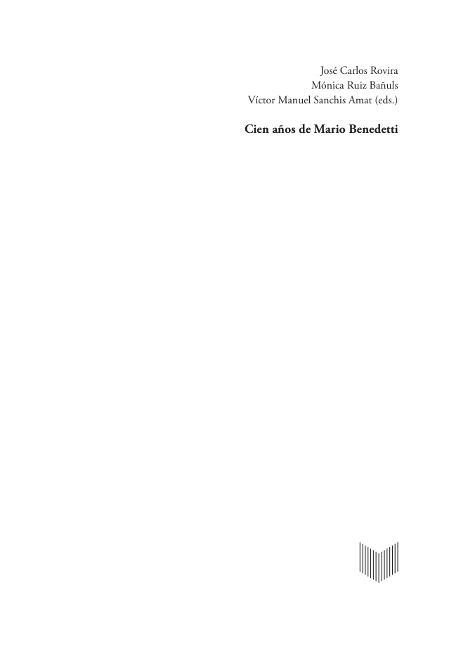 Cien anos de Mario Benedetti Spanish Edition Jose Carlos Rovira Kitap Kapağı