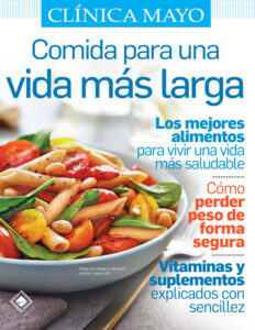 Comida para una vida mas larga Spanish Edition Clinica Mayo Kitap Kapağı