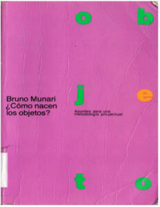 Como nacen los objetos Apuntes para una metodologia proyectual Spanish Edition Bruno Munari Kitap Kapağı