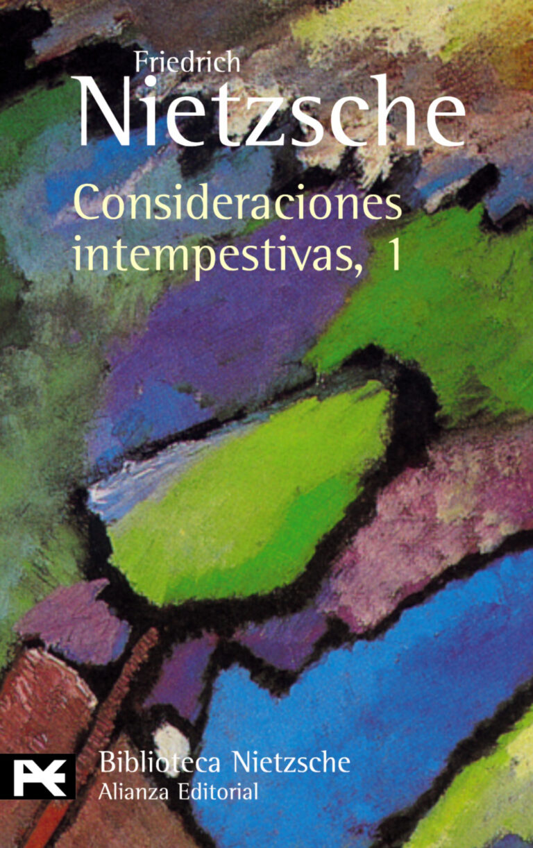 Consideraciones intempestivas Spanish Edition Friedrich Nietzsche Kitap Kapağı