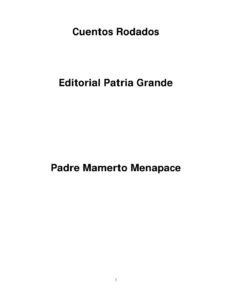 Cuentos Rodados Spanish Edition Menapace Mamerto Kitap Kapağı